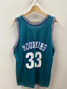 Charolette Hornets Alonzo Mourning Champion Jersey