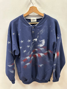 American Flag Crewneck Sweatshirt