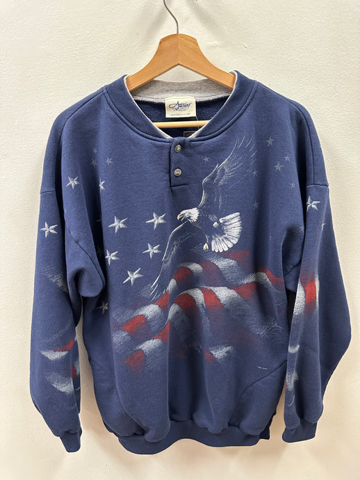 American Flag Crewneck Sweatshirt