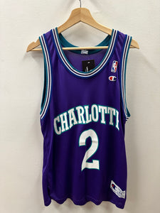 Charlotte Hornets Larry Johnson Champion Jersey