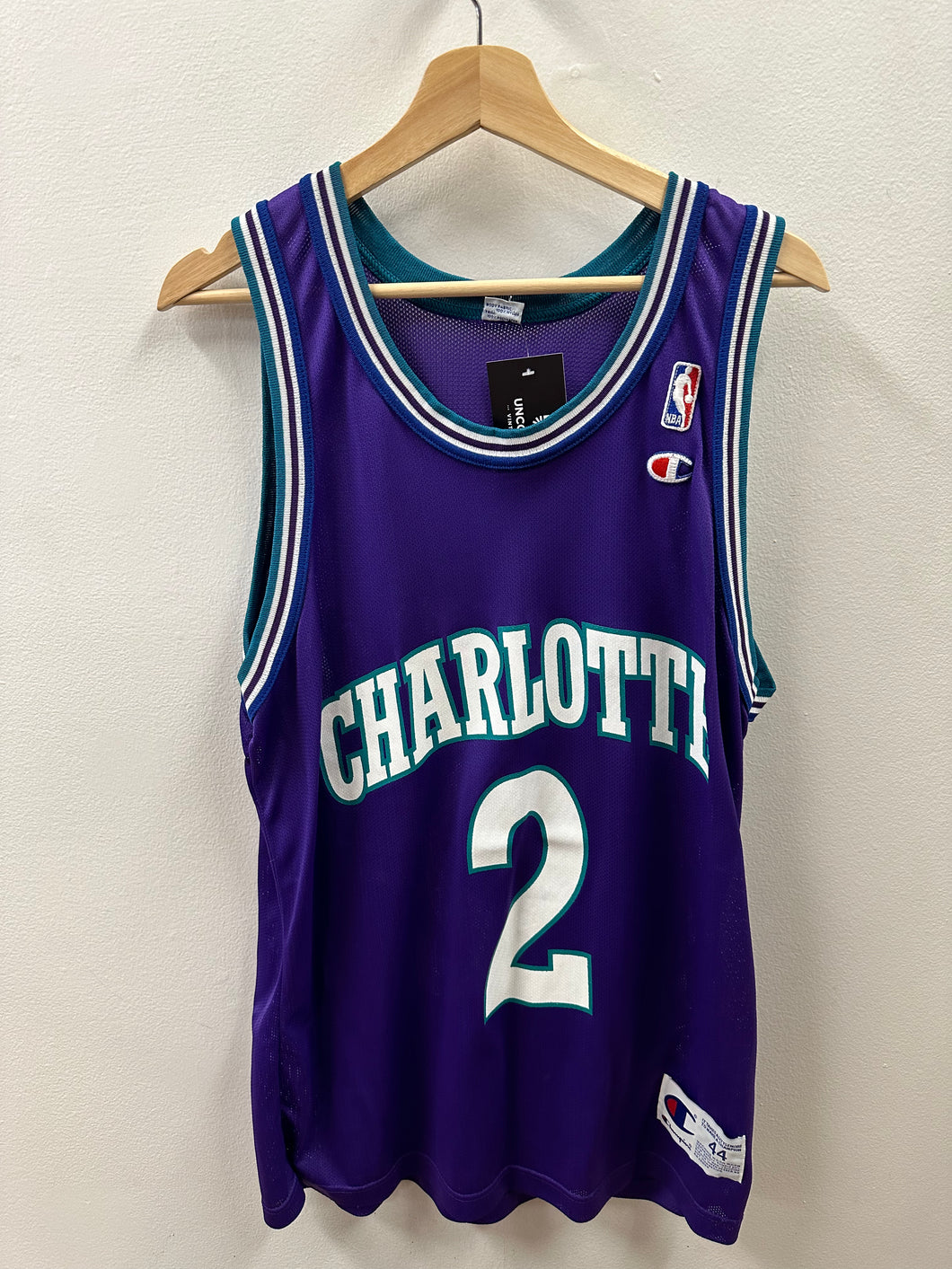 Charlotte Hornets Larry Johnson Champion Jersey