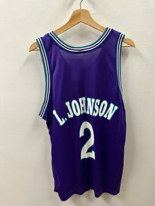 Charlotte Hornets Larry Johnson Champion Jersey