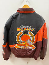 Load image into Gallery viewer, Cleveland Browns Leather Jacket