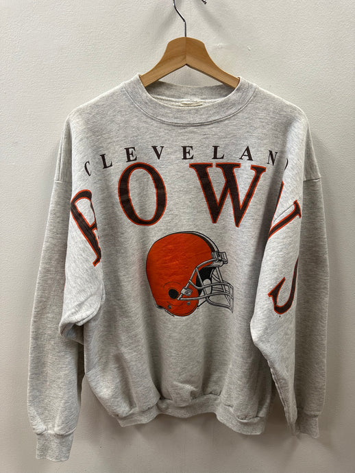 Cleveland Browns Spellout Crewneck Sweatshirt