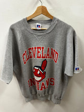 Load image into Gallery viewer, Cleveland Indians Short Sleeve Crewneck Sweatshirt