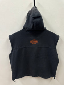 Harley Davidson Hooded Sleeveless Sweatshirt