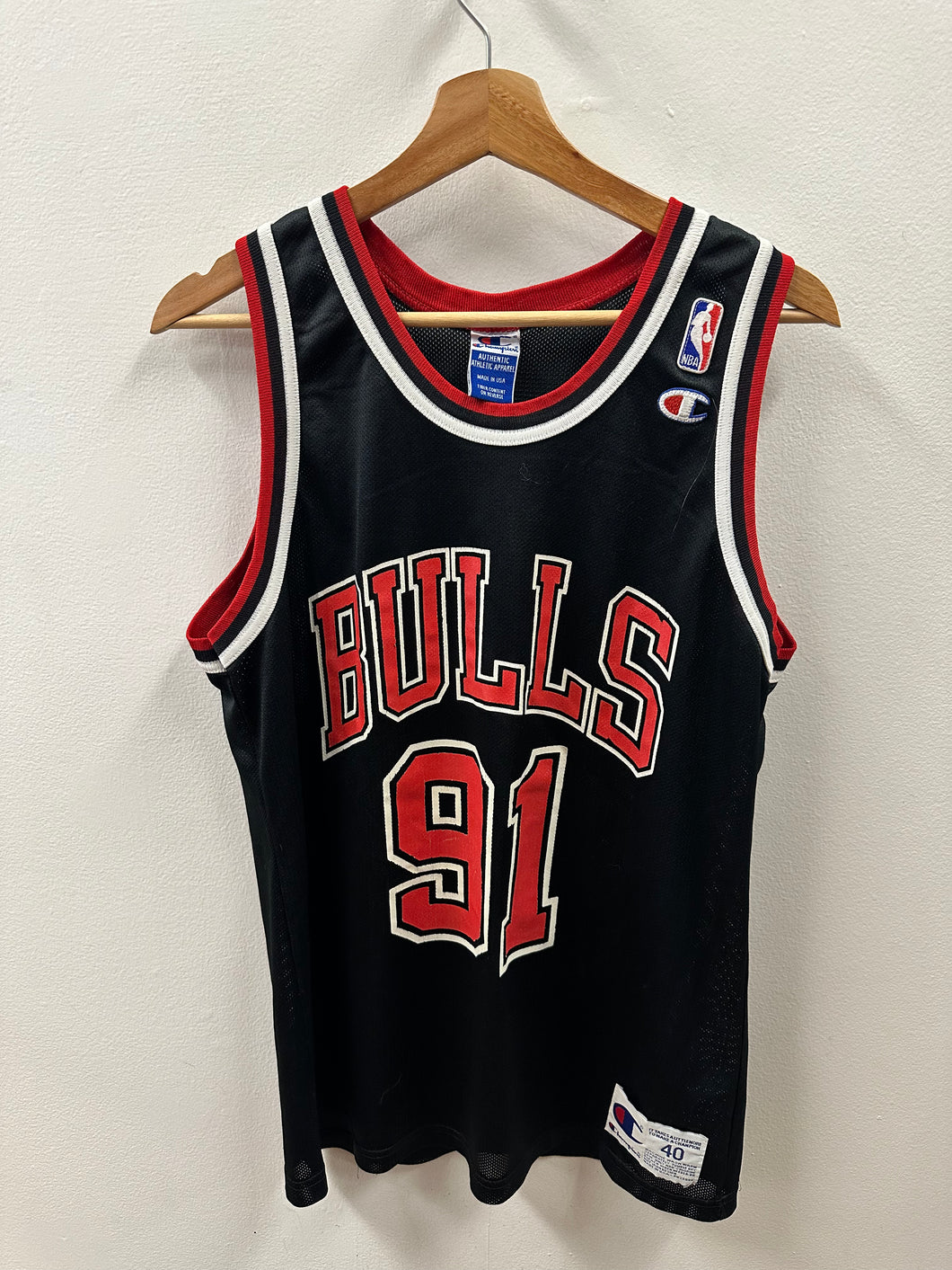 Chicago Bulls Dennis Rodman Champion Jersey