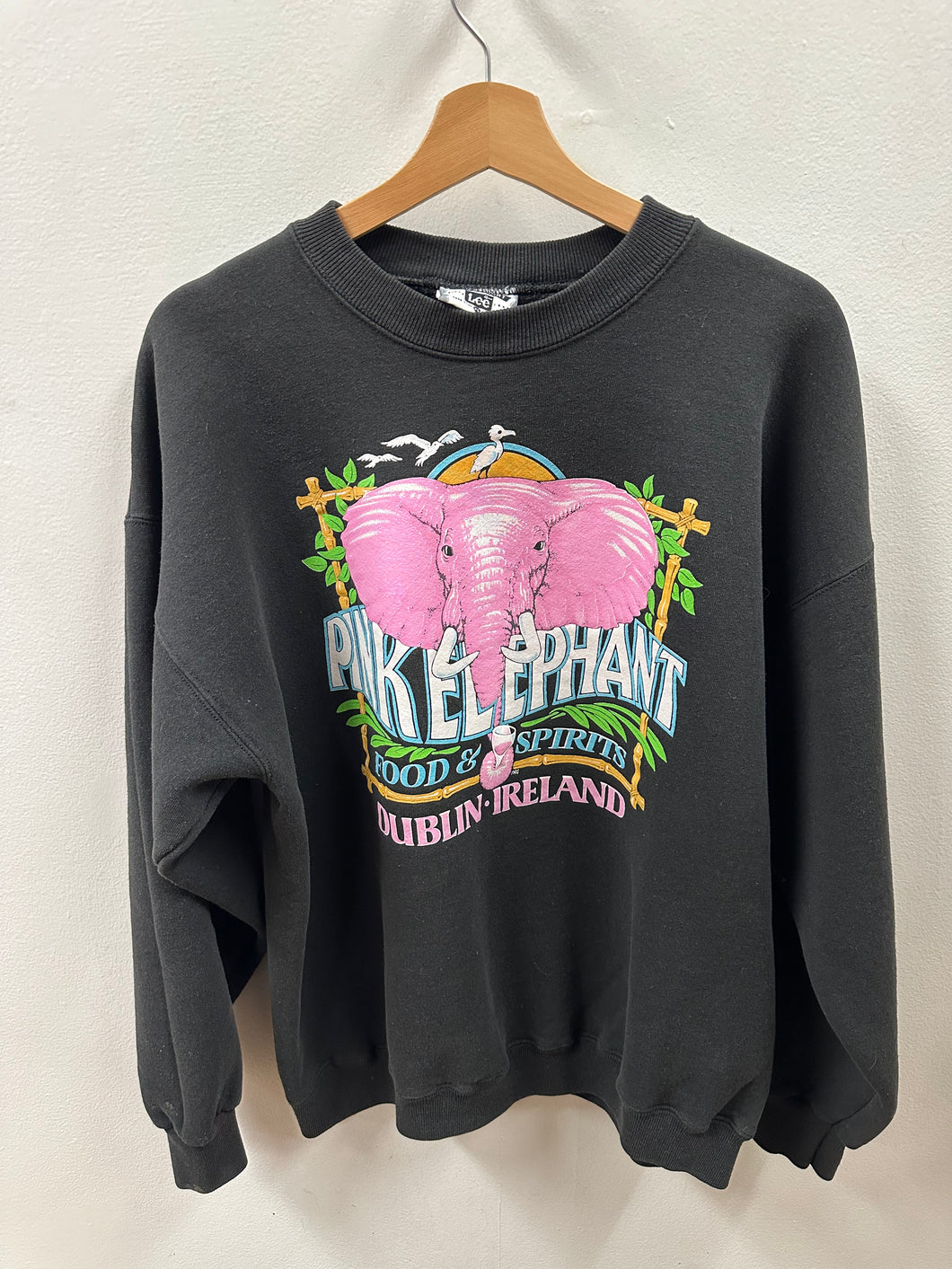 Pink Elephant Crewneck Sweatshirt