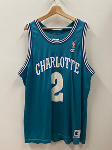 Charlotte Hornets Larry Johnson Champion Jersey