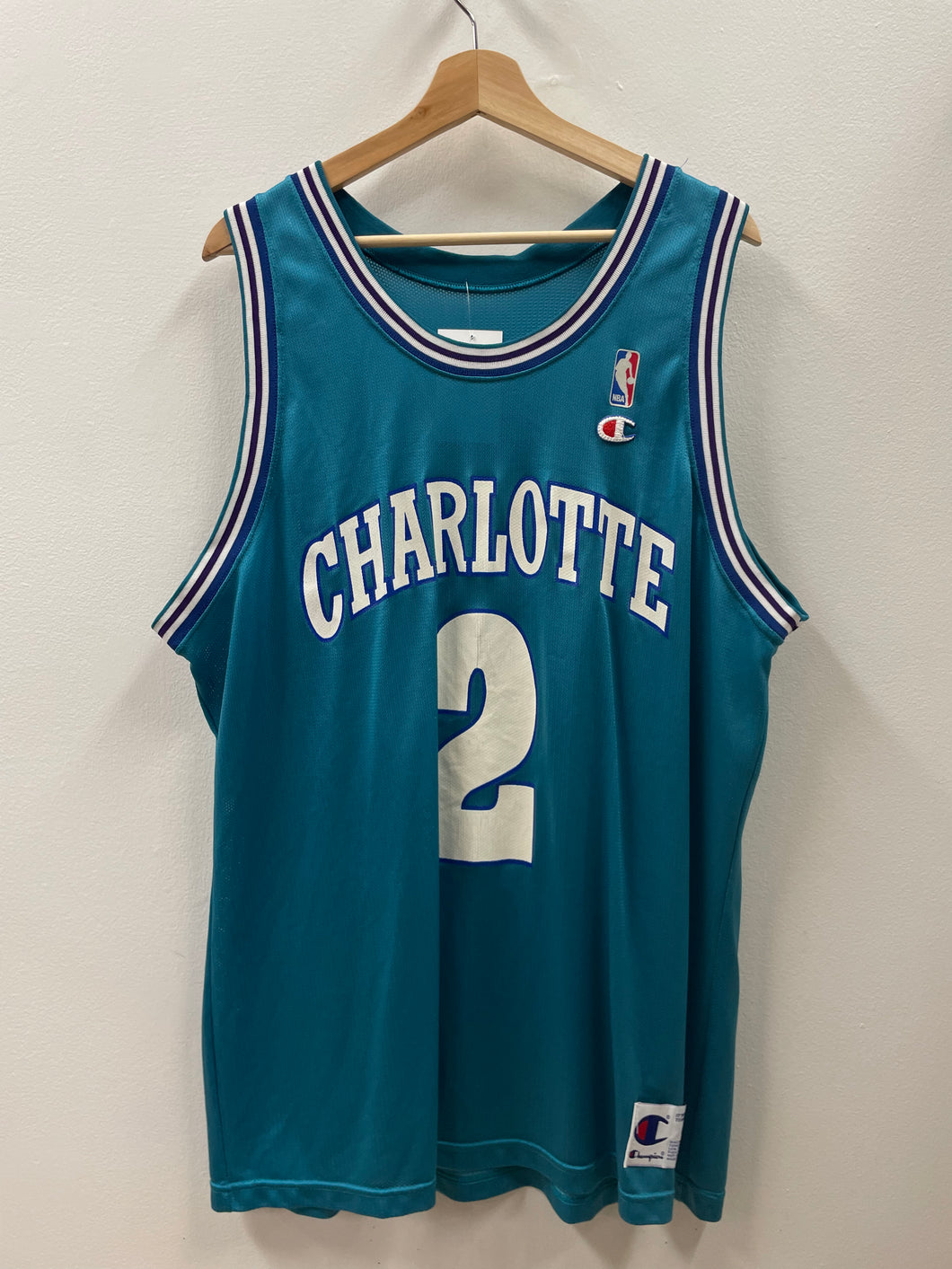 Charlotte Hornets Larry Johnson Champion Jersey